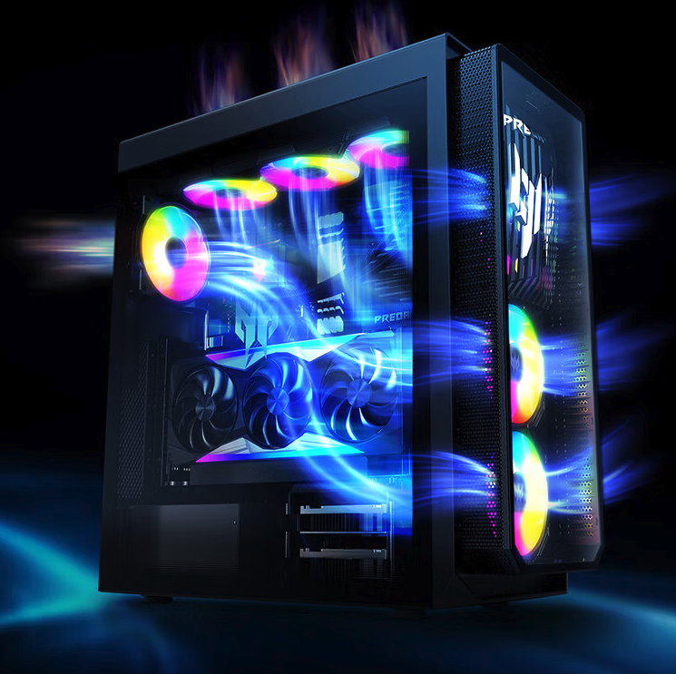 酷睿Ultra 9-285K+RTX5080 宏碁掠夺者圣盾7000台式机上架 